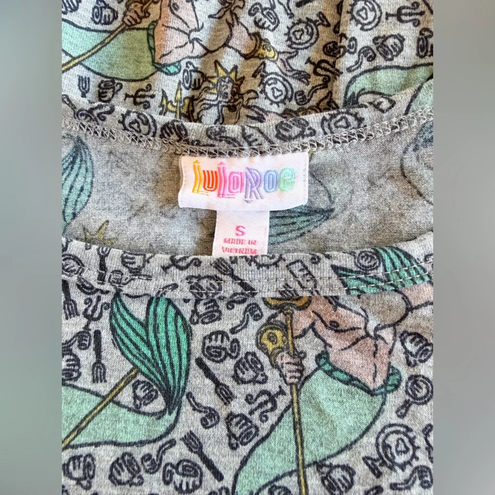 Lularoe Disney Carly High-Low Swing Dress - King Triton Print - Size Small - Picture 4 of 10